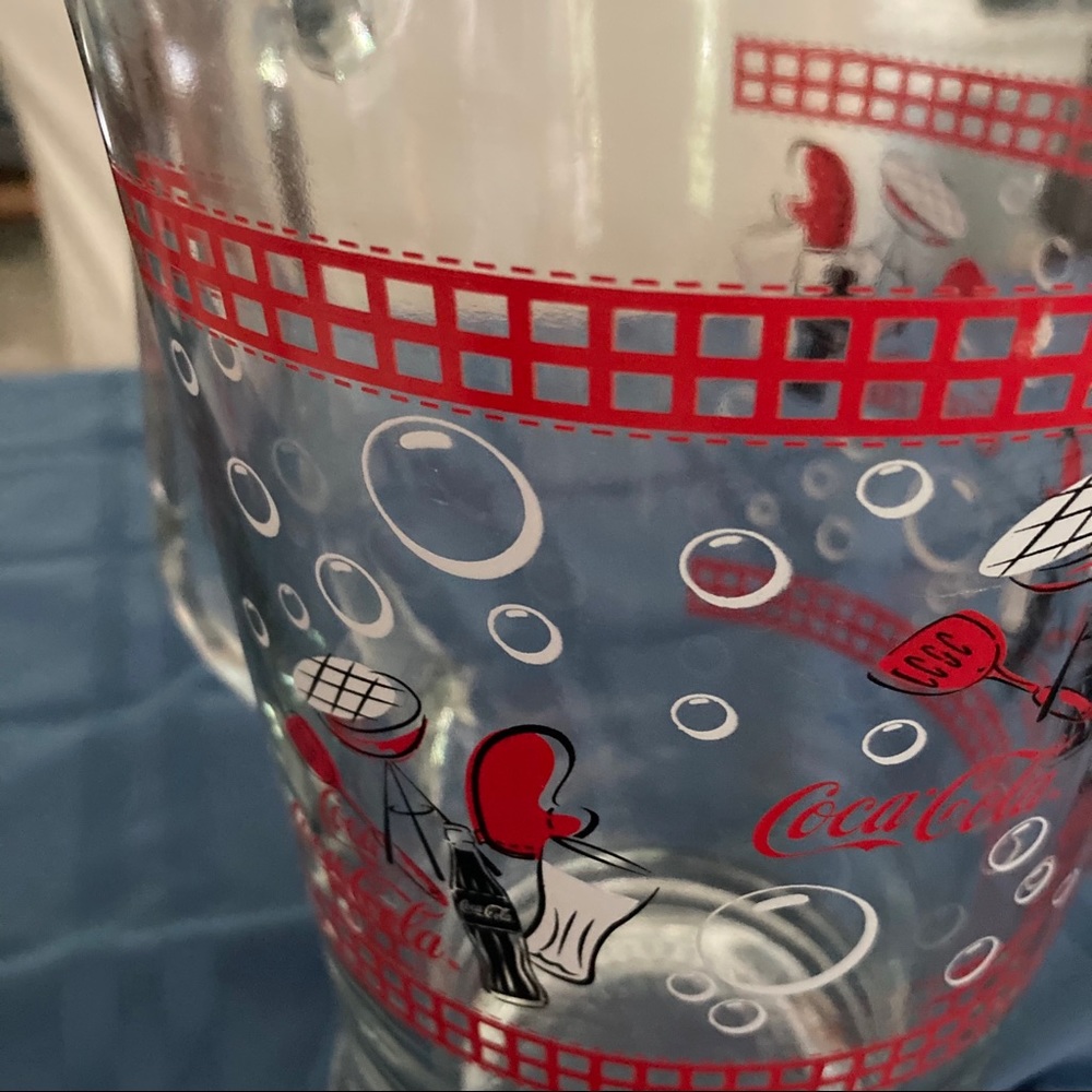 Vintage CocaCola Pitcher-no cracks or chips EUC - Picture 3 of 6